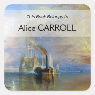 William Turner - The Fighting Temeraire Square Sticker