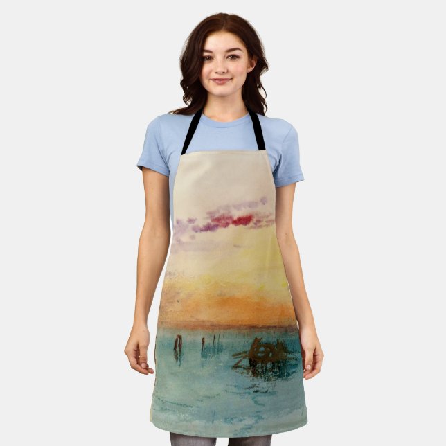 William Turner - The Lagoon near Venice at Sunset Apron (Worn)