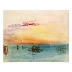 William Turner - The Lagoon near Venice at Sunset Photo Print