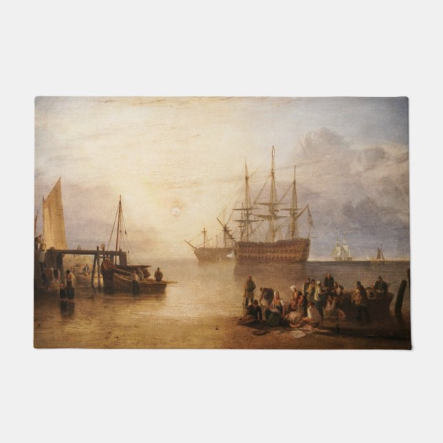 William Turner - The Sun Setting Through Vapour Doormat (Front)