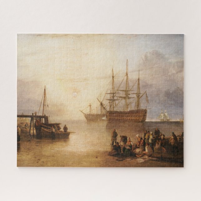 William Turner - The Sun Setting Through Vapour Jigsaw Puzzle (Horizontal)