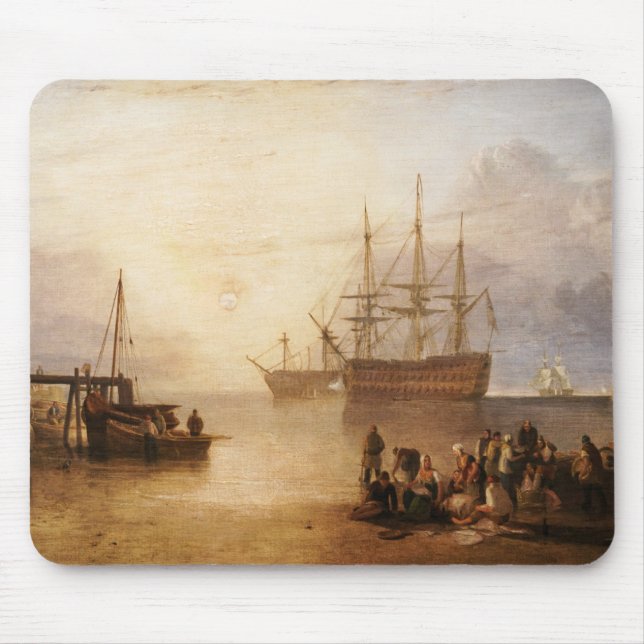 William Turner - The Sun Setting Through Vapour Mouse Mat (Front)
