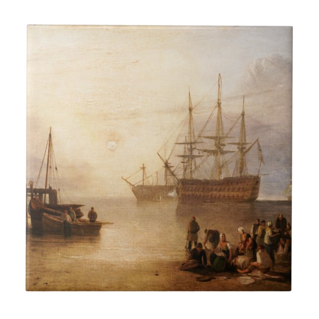 William Turner - The Sun Setting Through Vapour Tile (Front)