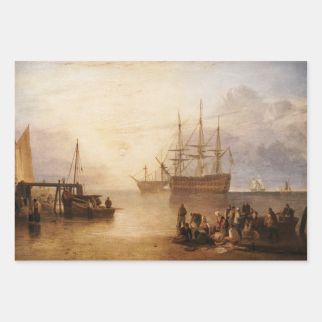 William Turner - The Sun Setting Through Vapour Wrapping Paper Sheet (Front)