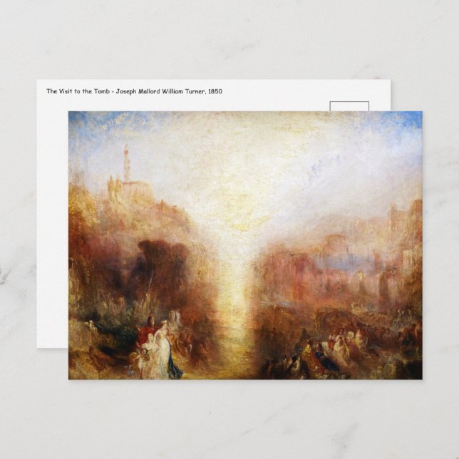 William Turner - The Visit to the Tomb Postcard (Front/Back)