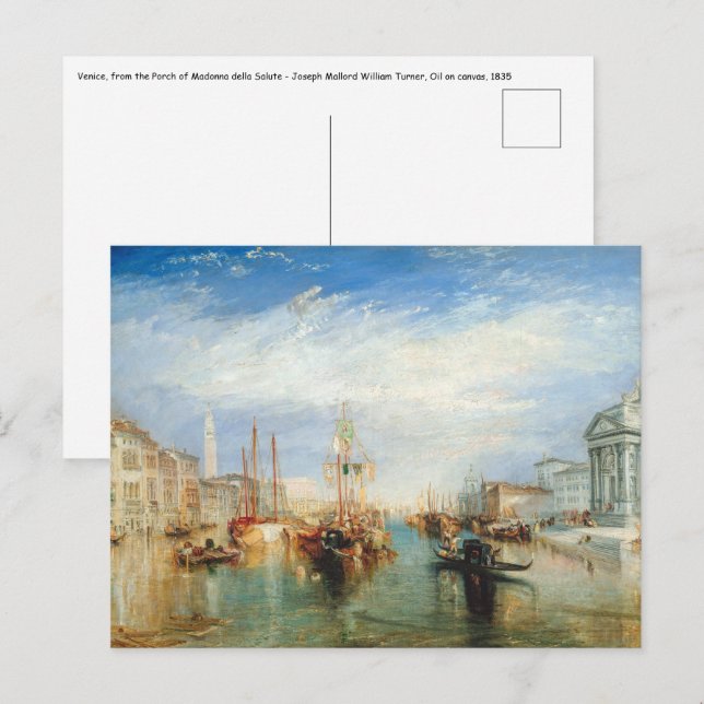 William Turner - Venice Porch Madonna della Salute Postcard (Front/Back)
