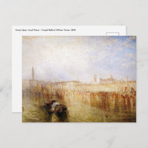 William Turner - Venice Quay, Ducal Palace Postcard