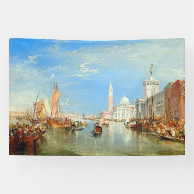 William Turner - Venice, The Dogana & San Giorgio Banner (Horizontal)