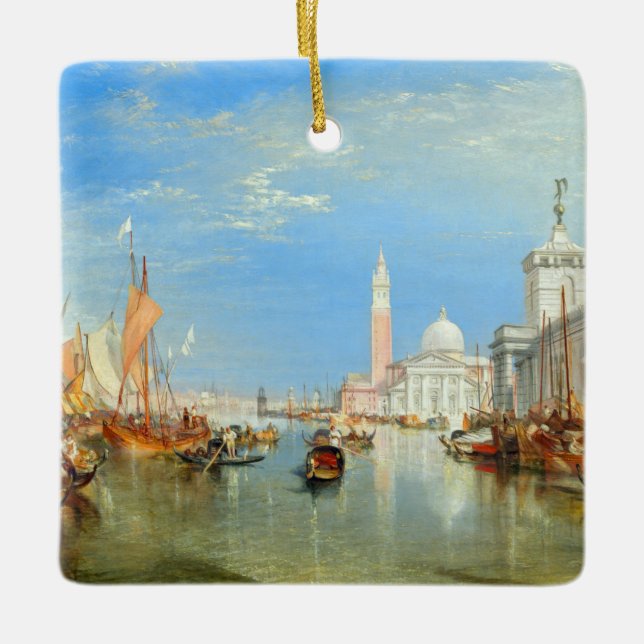William Turner - Venice, The Dogana & San Giorgio Ceramic Ornament (Front)
