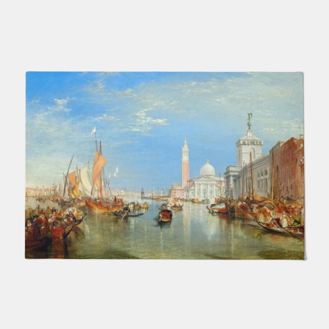 William Turner - Venice, The Dogana & San Giorgio Doormat (Front)