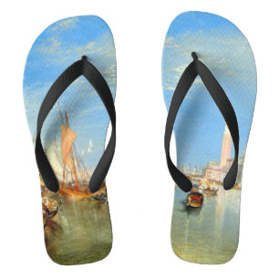 William Turner - Venice, The Dogana & San Giorgio Flip Flops