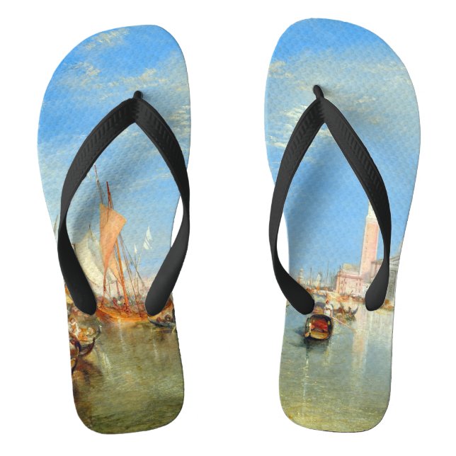William Turner - Venice, The Dogana & San Giorgio Flip Flops (Footbed)