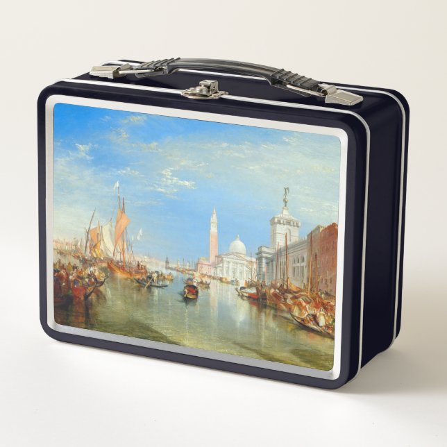 William Turner - Venice, The Dogana & San Giorgio Metal Lunch Box (Front)