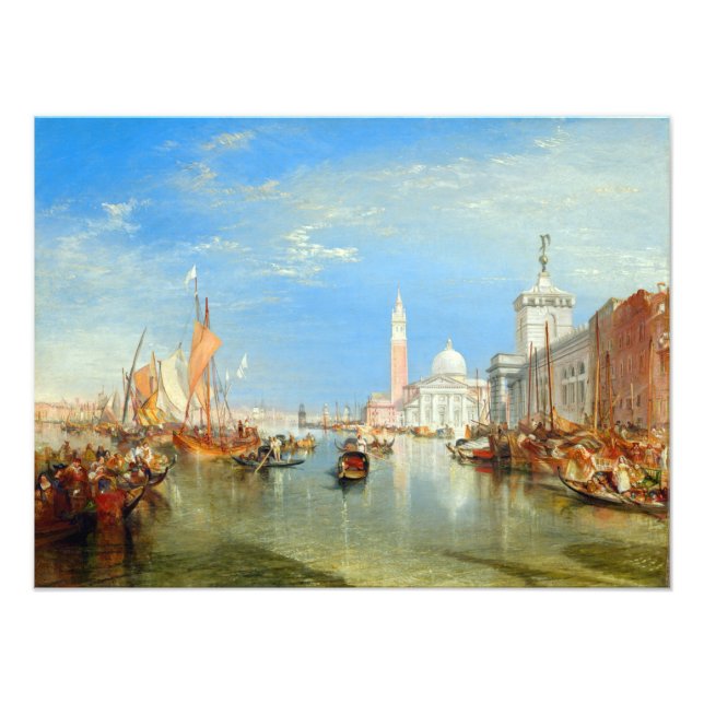 William Turner - Venice, The Dogana & San Giorgio Photo Print (Front)
