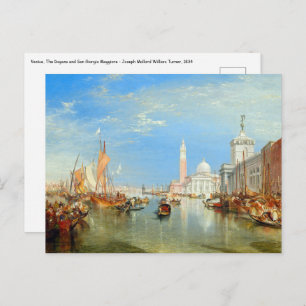 William Turner - Venice, The Dogana & San Giorgio Postcard