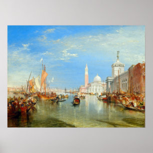 William Turner - Venice, The Dogana & San Giorgio Poster