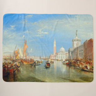 William Turner - Venice, The Dogana & San Giorgio Sherpa Blanket