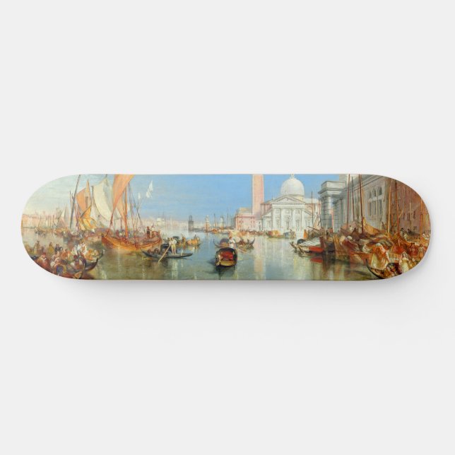 William Turner - Venice, The Dogana & San Giorgio Skateboard (Horz)