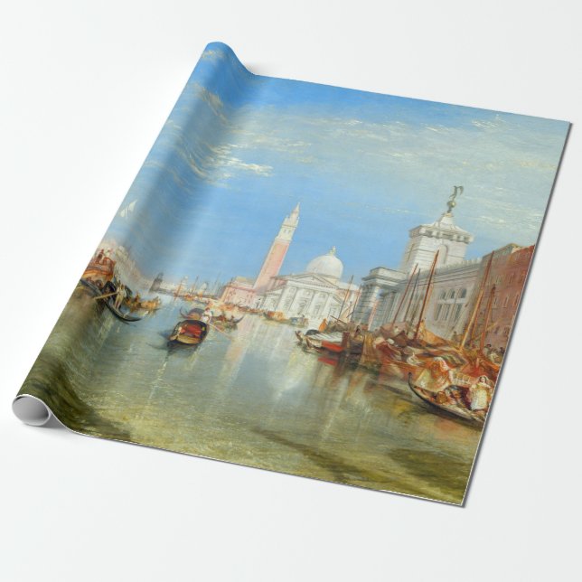William Turner - Venice, The Dogana & San Giorgio Wrapping Paper (Unrolled)