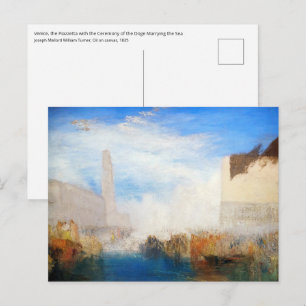 William Turner - Venice, the Piazzetta Postcard