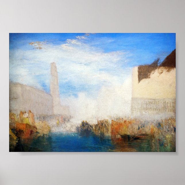 William Turner - Venice, the Piazzetta Poster (Front)