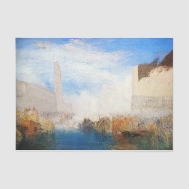 William Turner - Venice, the Piazzetta Tissue Paper (Front)