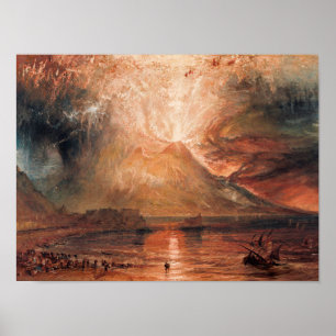 William Turner - Vesuvius in Eruption Poster