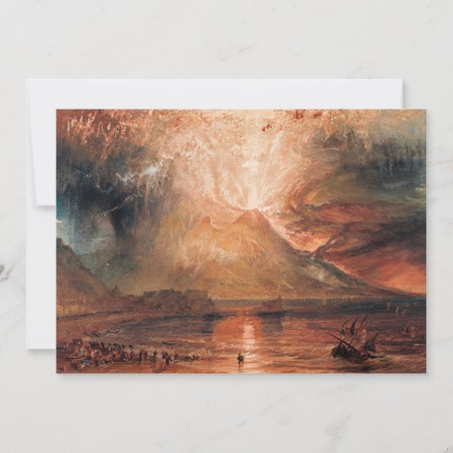 William Turner - Vesuvius in Eruption Thank You Card (Front)