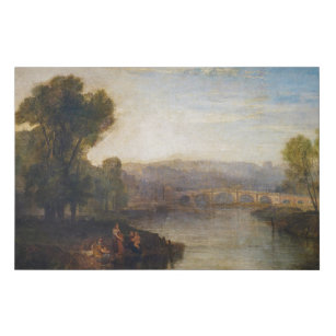William Turner - View of Richmond Hill and Bridge Faux Canvas Print