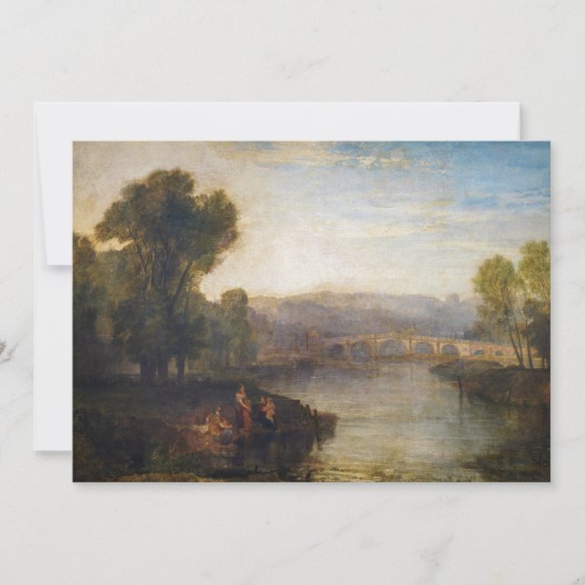 William Turner - View of Richmond Hill and Bridge Invitation (Front)