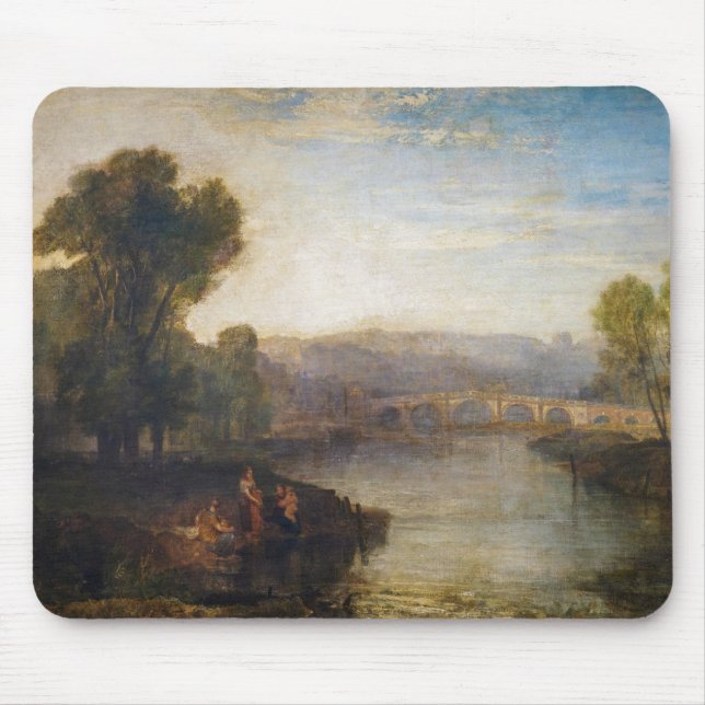 William Turner - View of Richmond Hill and Bridge Mouse Mat (Front)