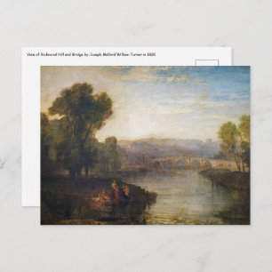 William Turner - View of Richmond Hill and Bridge Postcard