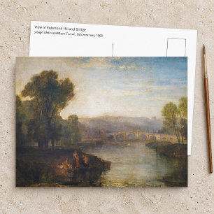 William Turner - View of Richmond Hill and Bridge Postcard