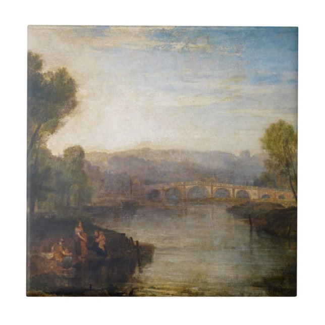 William Turner - View of Richmond Hill and Bridge Tile (Front)