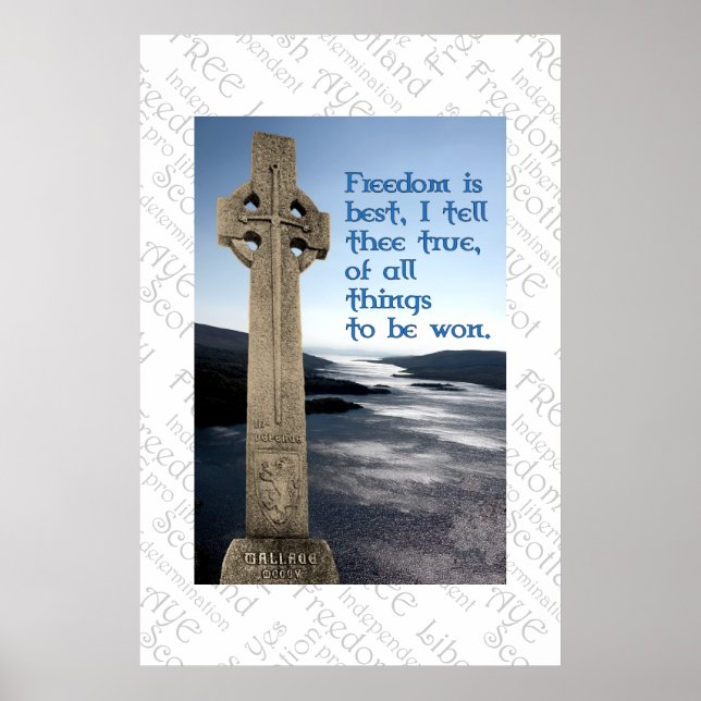 William Wallace Scottish Freedom Poster (Front)