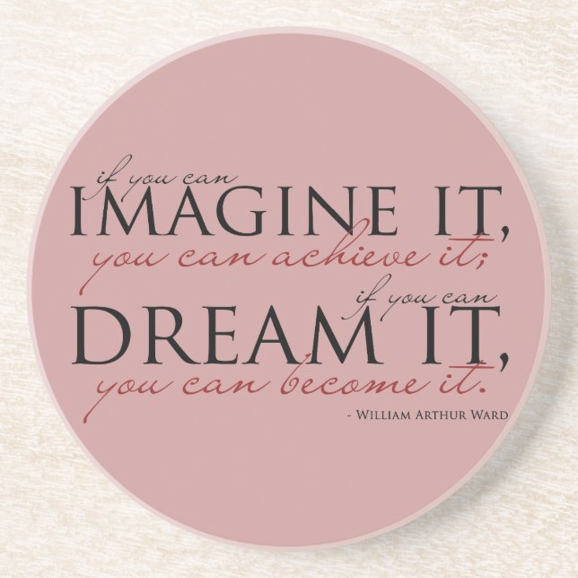 William Ward Imagine Quote Coaster (Front)