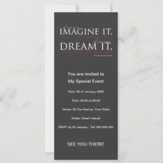 William Ward Imagine Quote Invitation