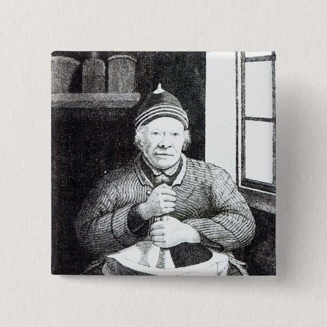 William Wilson, commonly called Mortar Willie 15 Cm Square Badge (Front)