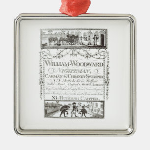 William Woodward, Nightman, Carman and Chimney Swe Metal Tree Decoration