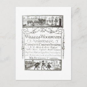 William Woodward, Nightman, Carman and Chimney Swe Postcard