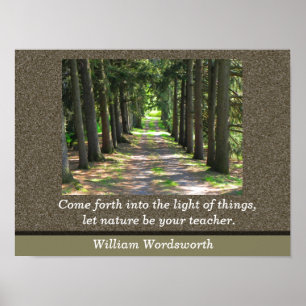 William Wordsworth quote - Art Print