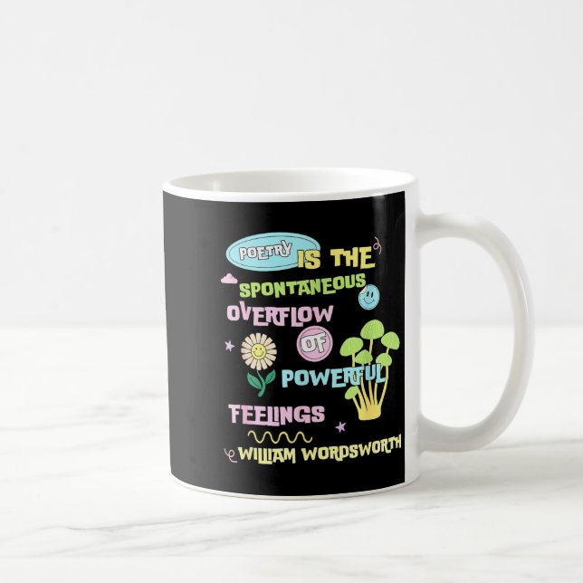 William Wordsworth Quote Etry Em Writing Writer Gi Coffee Mug (Right)