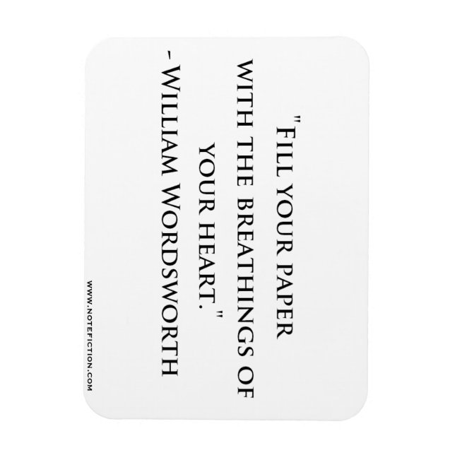 William Wordsworth Quote Magnet (Vertical)