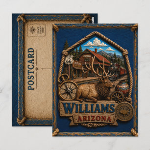 Williams Arizona Postcard Vintage Travel