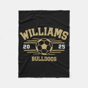 Williams Bulldogs Soccer Byll 2025 Fleece Blanket