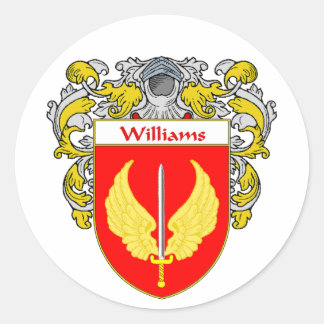 Williams Coat of Arms (Mantled) Classic Round Sticker