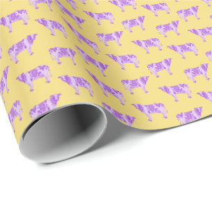 Williams College Ephs Purple Cows Wrapping Paper