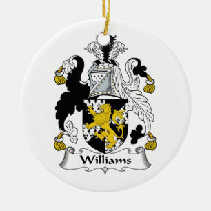 Williams Family Crest Ceramic Tree Decoration