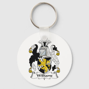 Williams Family Crest Key Ring
