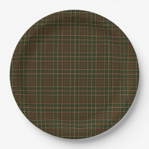 Williams Family Plaid Tartan Pattern Paper Plate